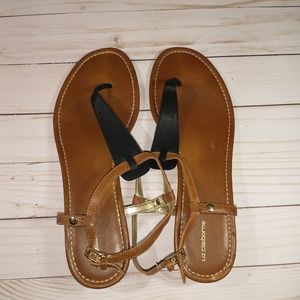 Liz Claiborne Sandal size 10 black/brown